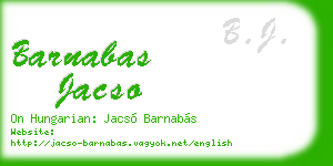 barnabas jacso business card